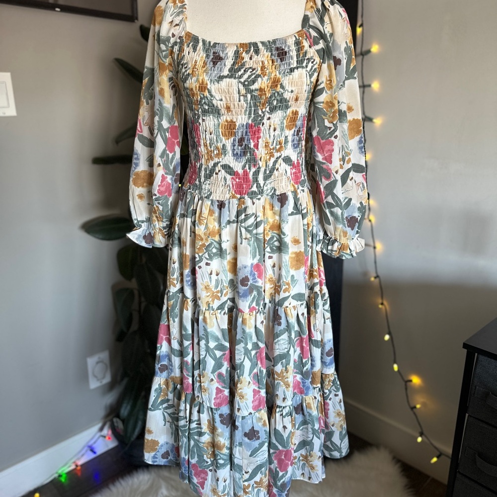 Floral Smocked Dress